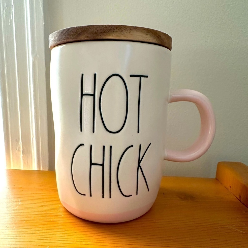Rae Dunn “Hot Chick” Mug With Topper
